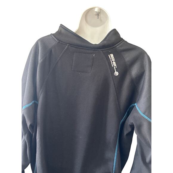 Freeze Out Thermal Protection Shirt Mens 3XL Blk Blue 1/4 Zip Jacket - Picture 4 of 5
